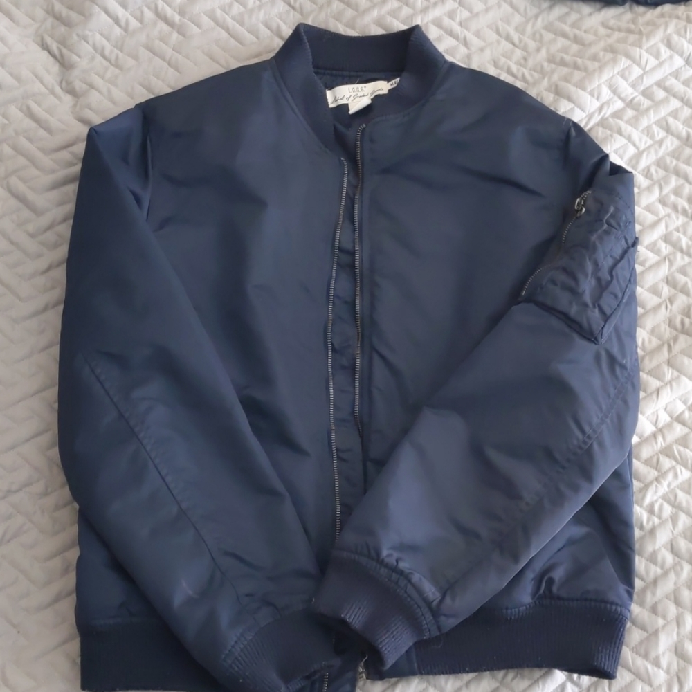 H&M Navy Bomber Jacket Mens (M)